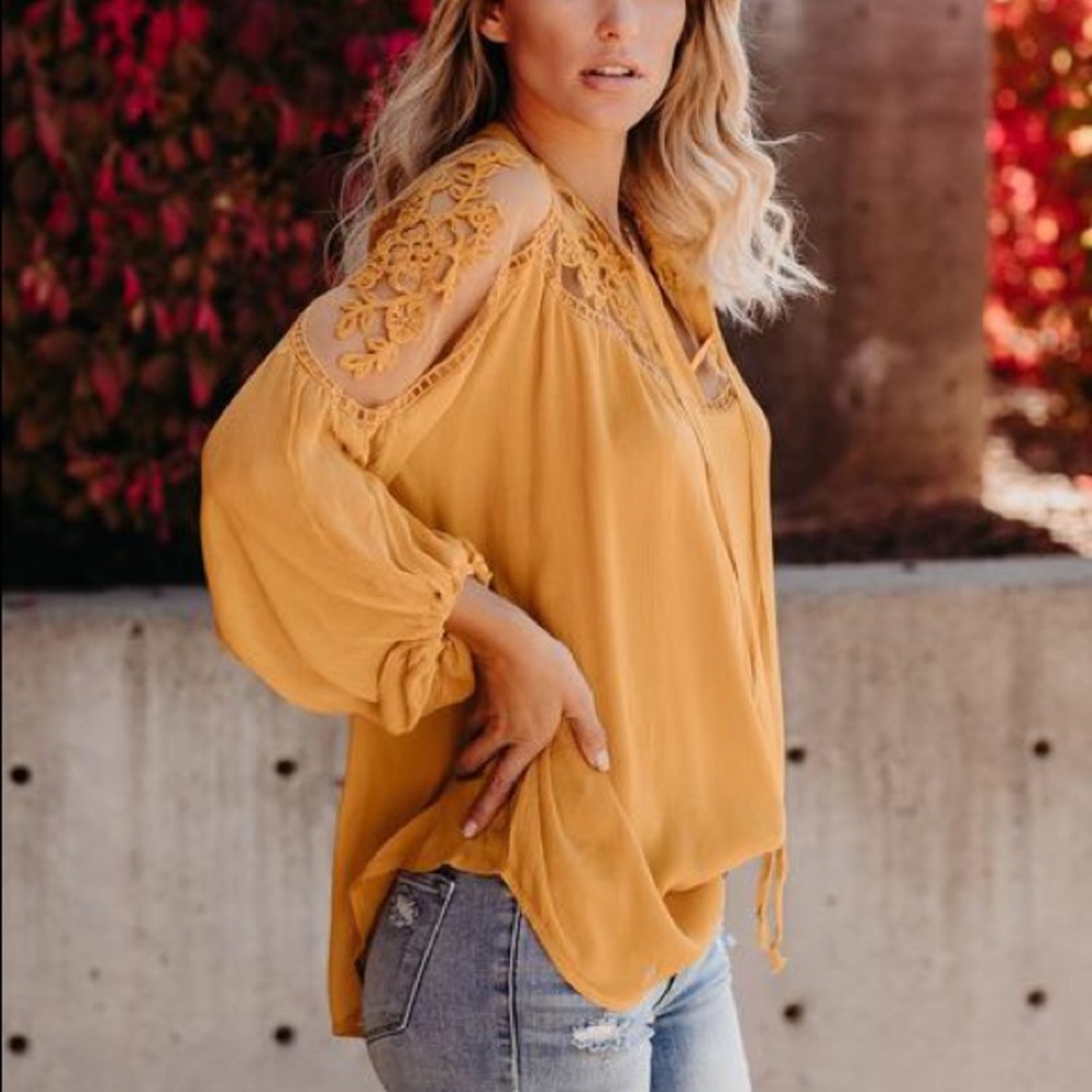 Yellow blouse